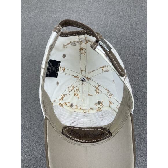 Vintage True Religion Y2K Leather Patch Logo Distressed Hat Leather Stud - Picture 4 of 5